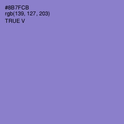 #8B7FCB - True V Color Image